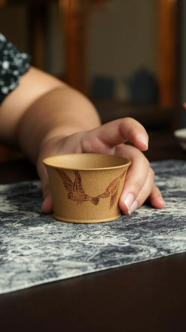 茶杯紫砂67号宜兴紫砂原矿作品