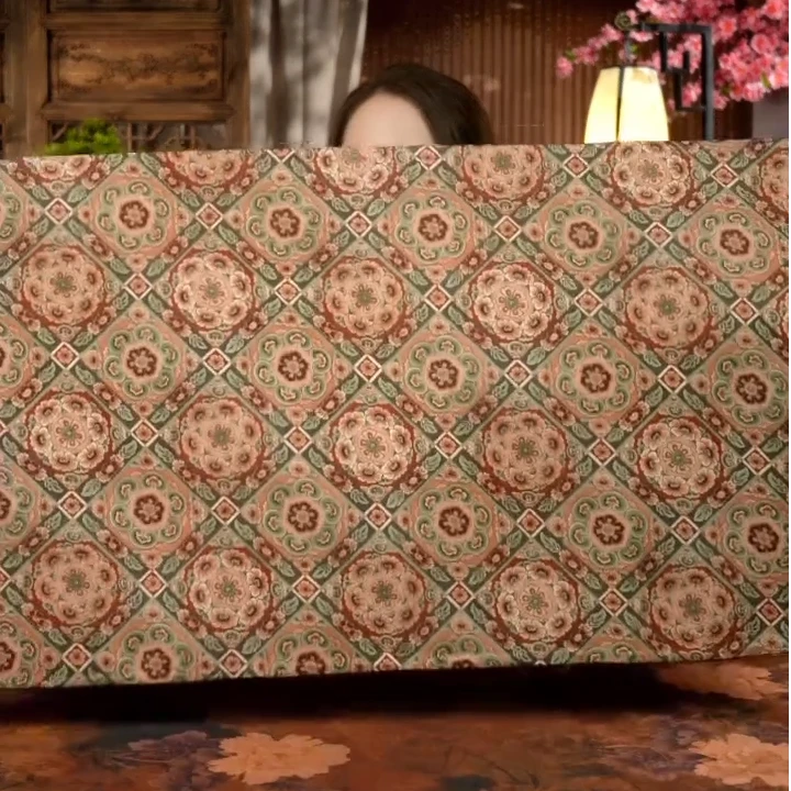 宝相花茶席66*38cm茶巾LQ1582