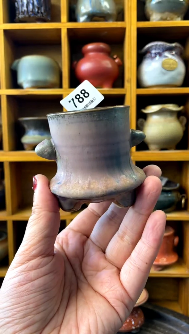 【闪购商品】陶788 内口4.5【喵喵团圆多肉盆】