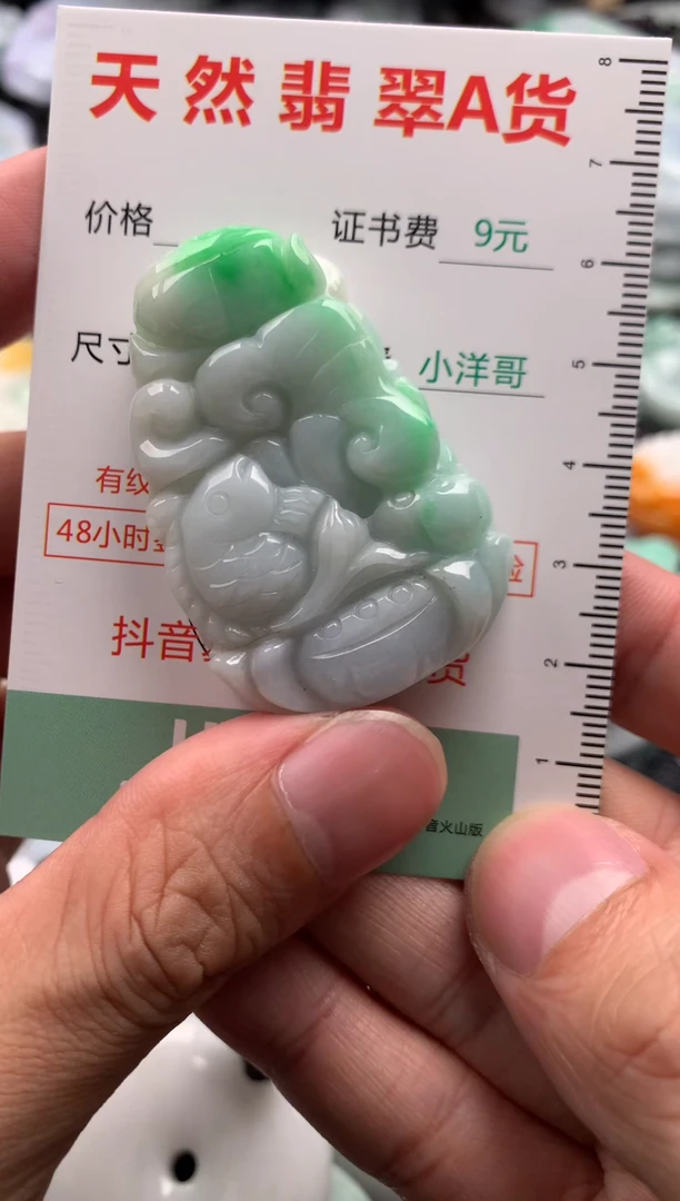 翡翠未镶嵌吊坠(不含链)1