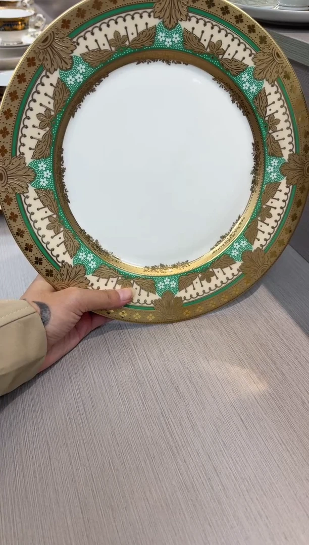 瓷片10.5英寸平盘 1个