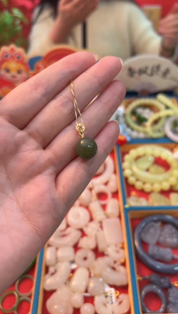 【闪购商品】和田玉吊坠未镶嵌青黄口单珠吊坠