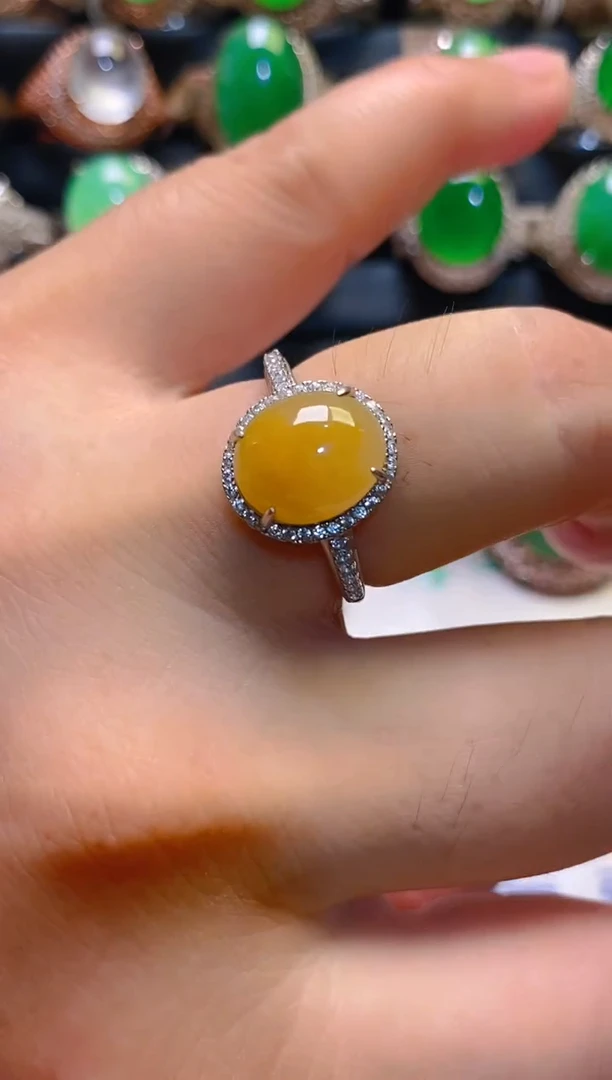 翡翠银S925镶嵌耳饰天然