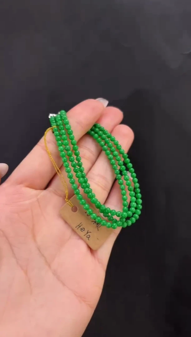 未镶嵌手串翡翠小米珠手串多人不退不换