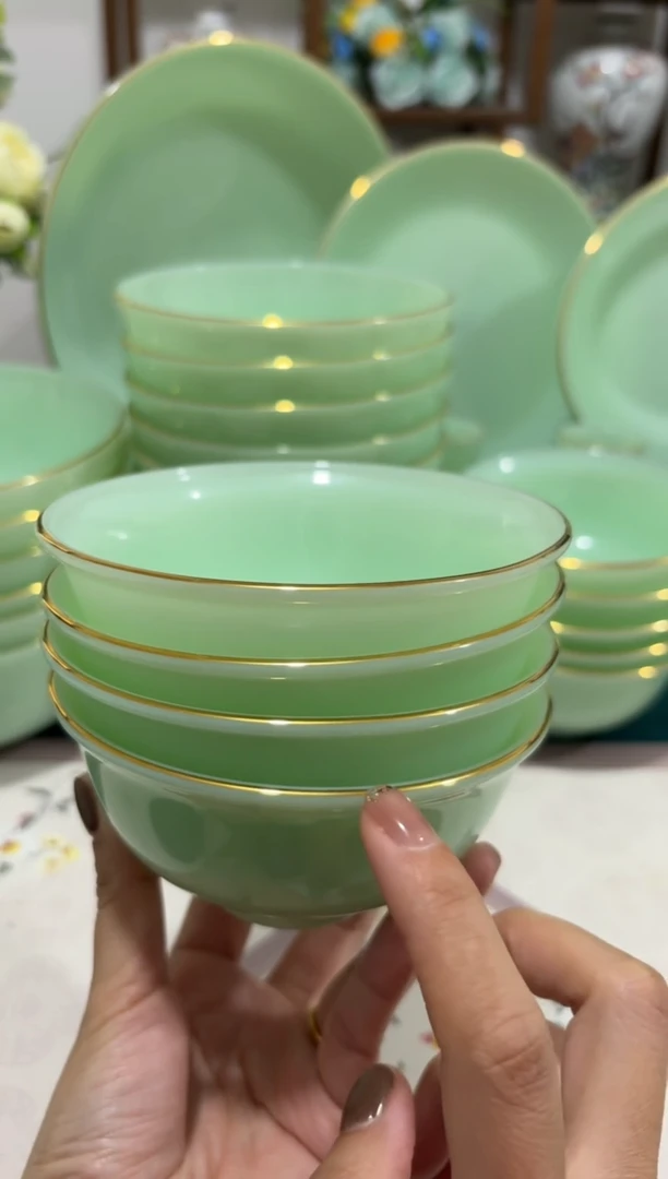 4.5英寸玉瓷碗4个口径11.5厘米