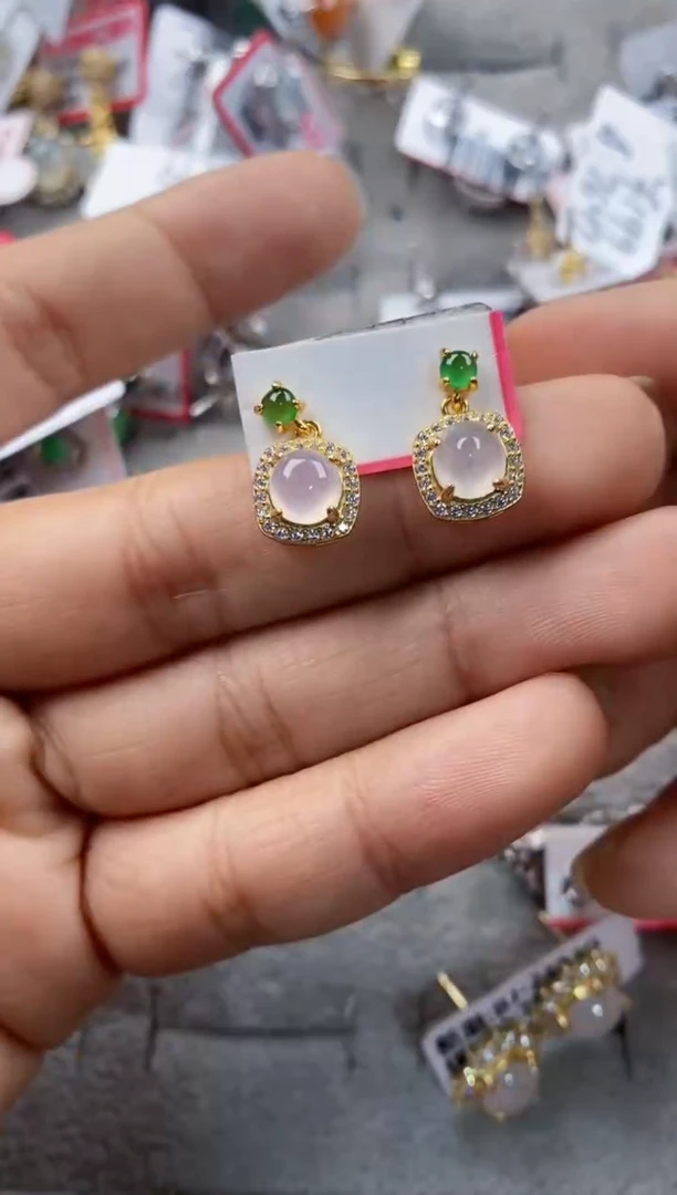 银S925镶嵌戒指翡翠666---4