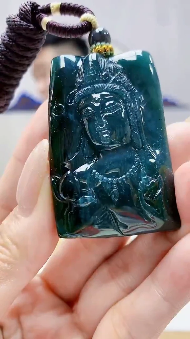 未镶嵌定制翡翠5028MM-毛货挂件71