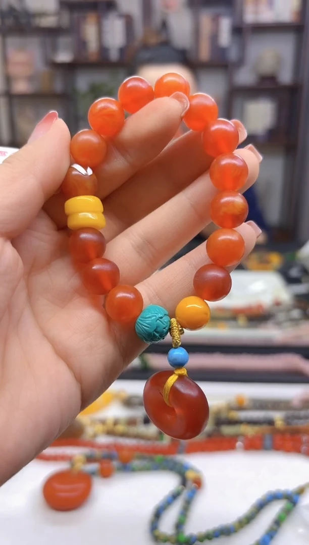 【闪购商品】蜜蜡手链未镶嵌DIY款S454