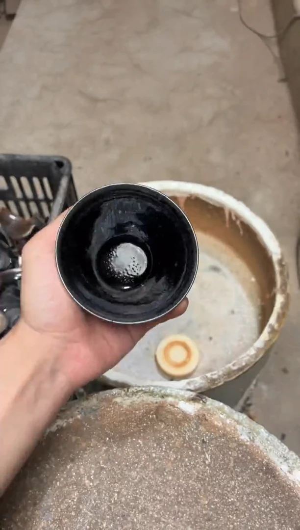 茶盏真柴烧建盏换点柴火