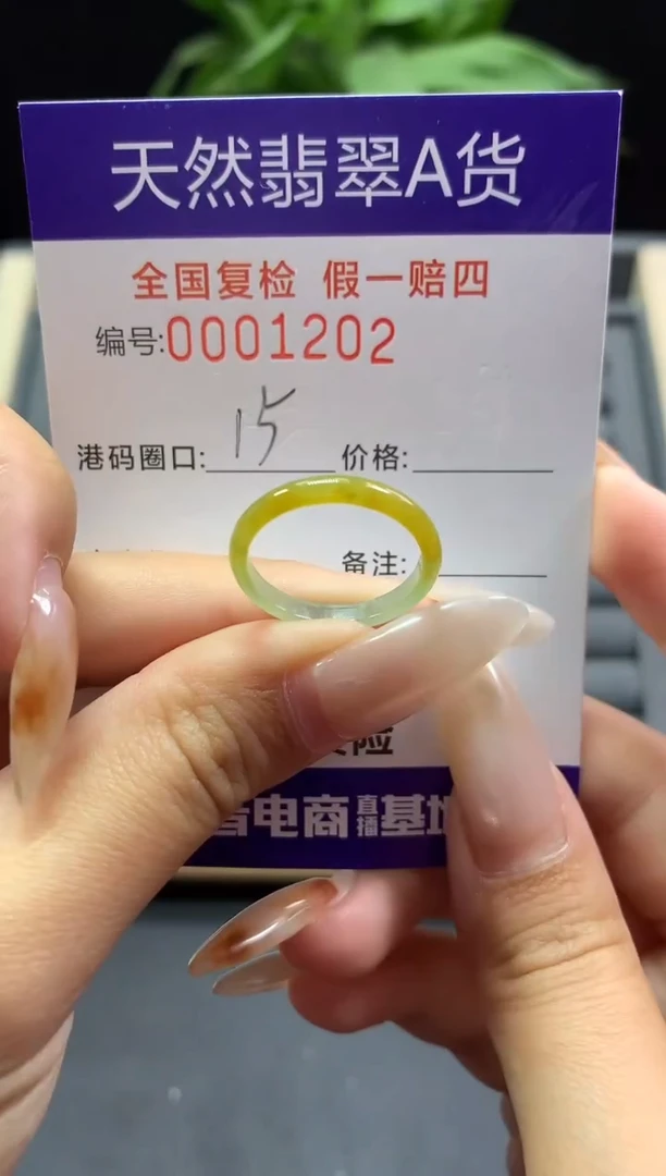 未镶嵌戒指翡翠天然  1202