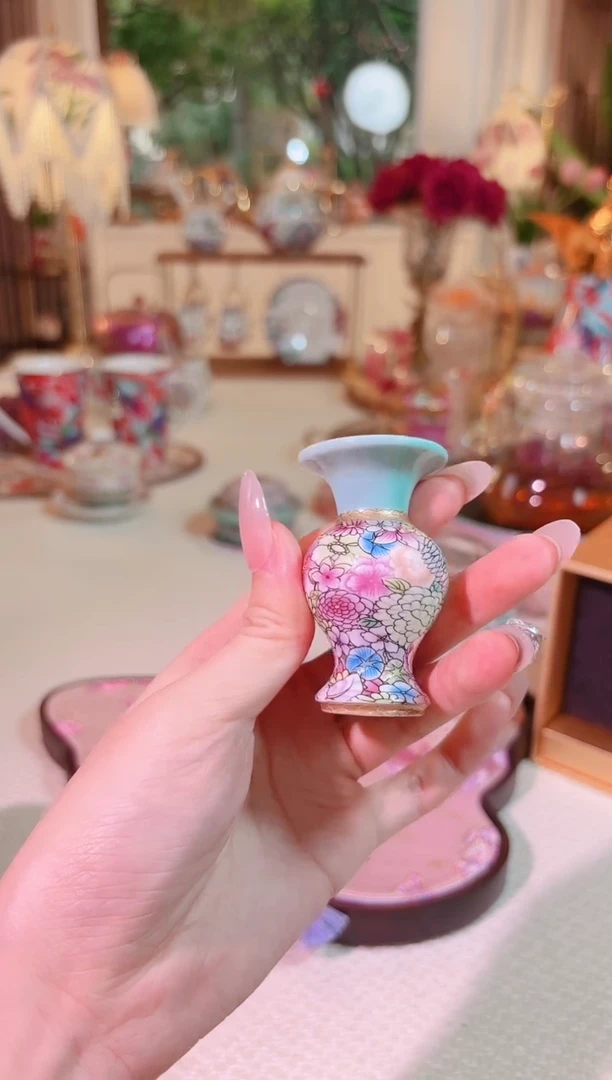 瓷如意芳菲  香插盖置