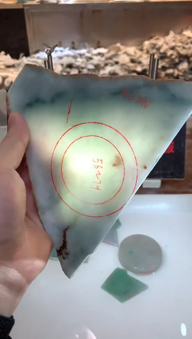 裸石翡翠0朗0翡翠珠宝402