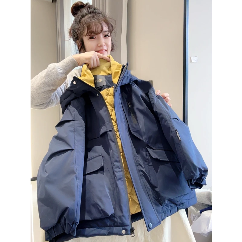 男童冬季棉衣新款中大童洋气冬装宽松休闲棉服保暖外套DB285