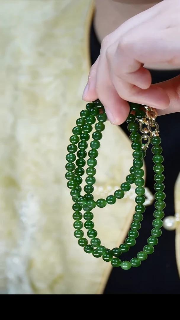 套链未镶嵌和田玉（碧玉）16