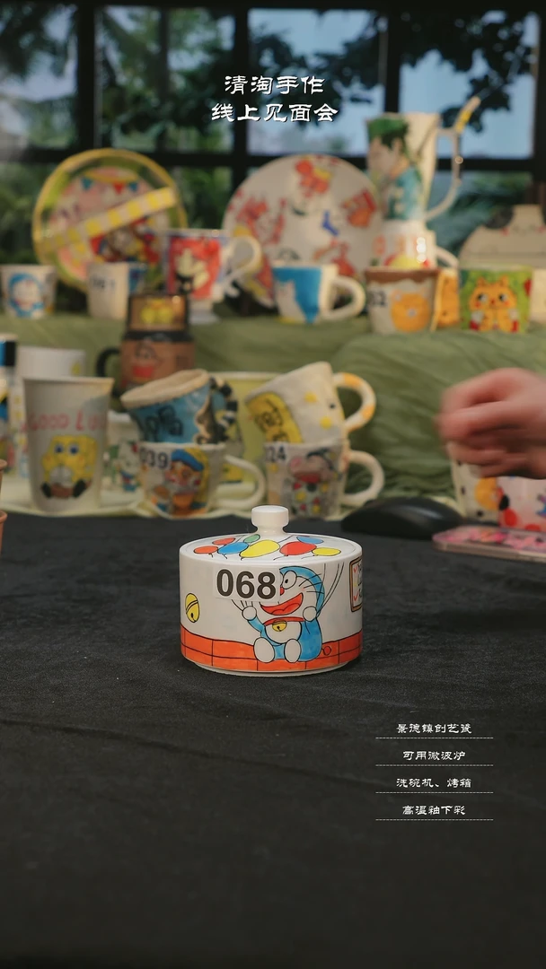 【闪购商品】摆件清淘亲工手绘-068