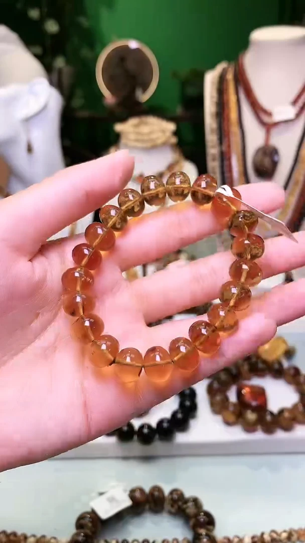 【闪购商品】琥珀裸石未镶嵌抚顺琥珀11＋一级漏中漏单圈