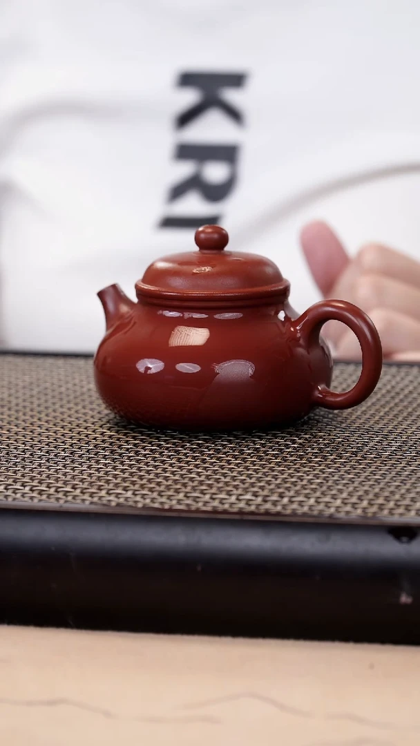茶壶紫砂朱泥超精工容天140cc