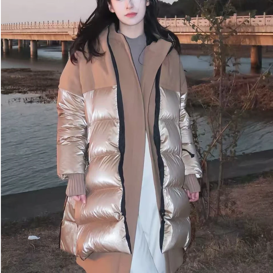 borgo delle grazie意大利进口BG羽绒服女款中长款保暖加厚