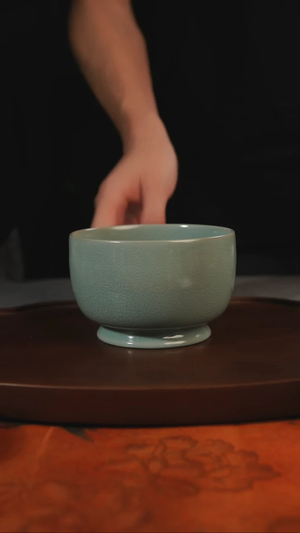 杯子罗汉碗  汝州原产地原矿仿古老釉