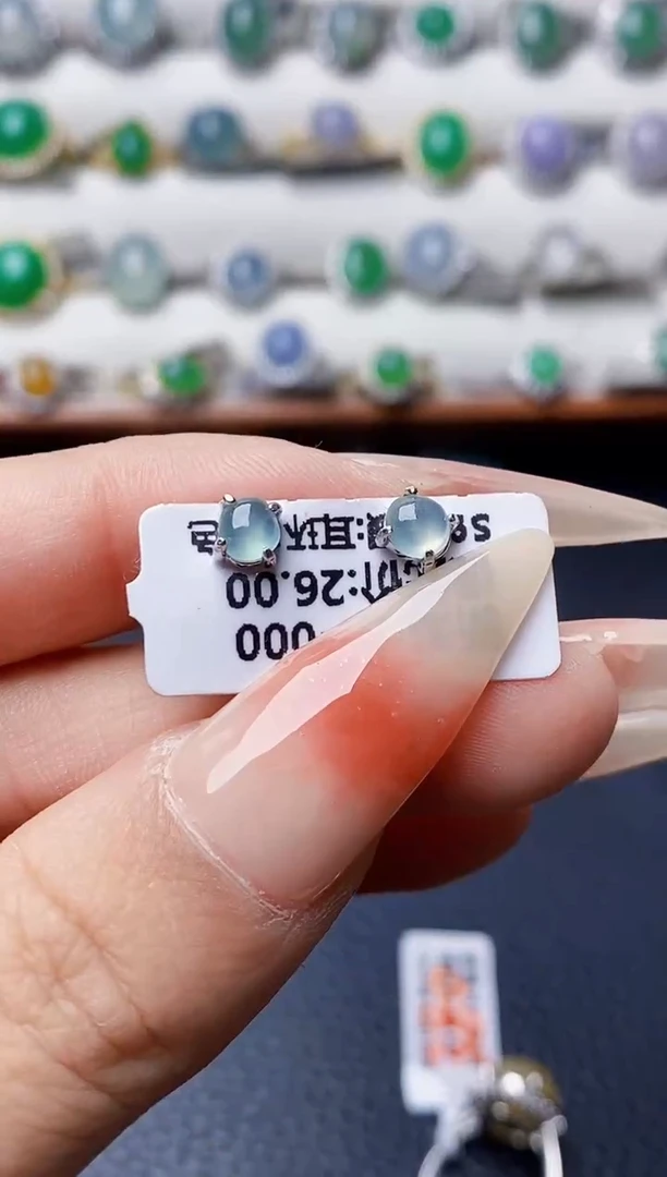 银S925镶嵌戒指翡翠2408