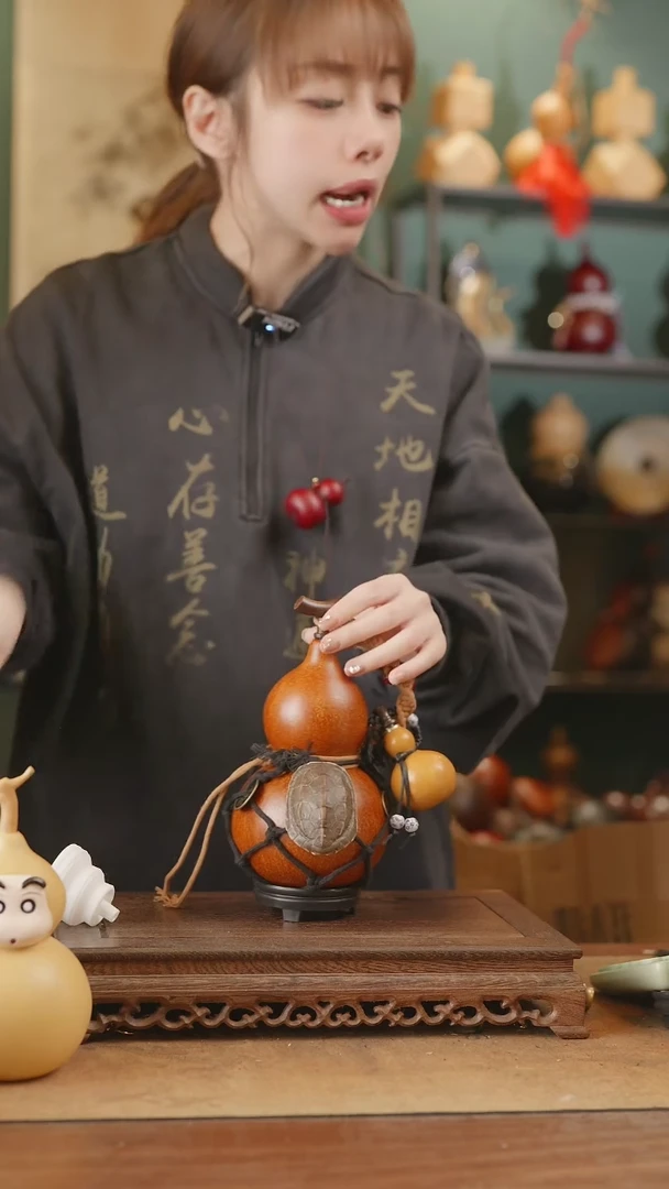 【闪购商品】37号精品天然大漆工艺防渗内胆酒葫芦~