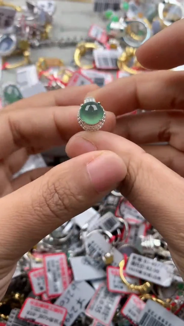 未镶嵌戒指翡翠444             21