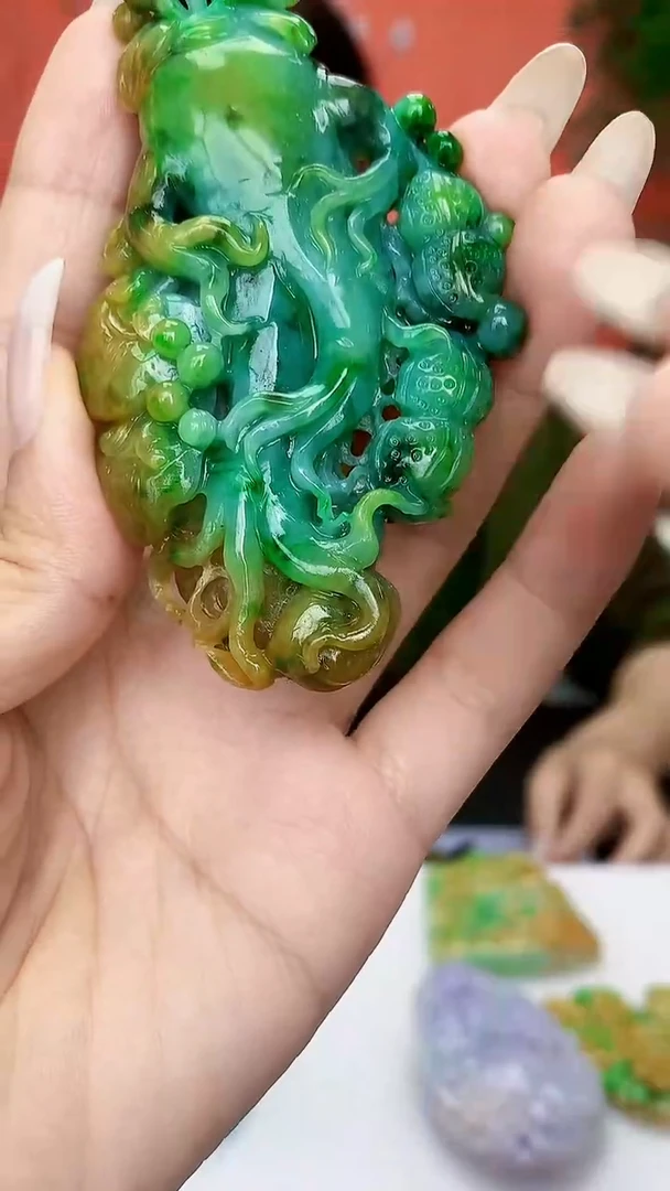 未镶嵌定制翡翠4829ty-毛货挂件108