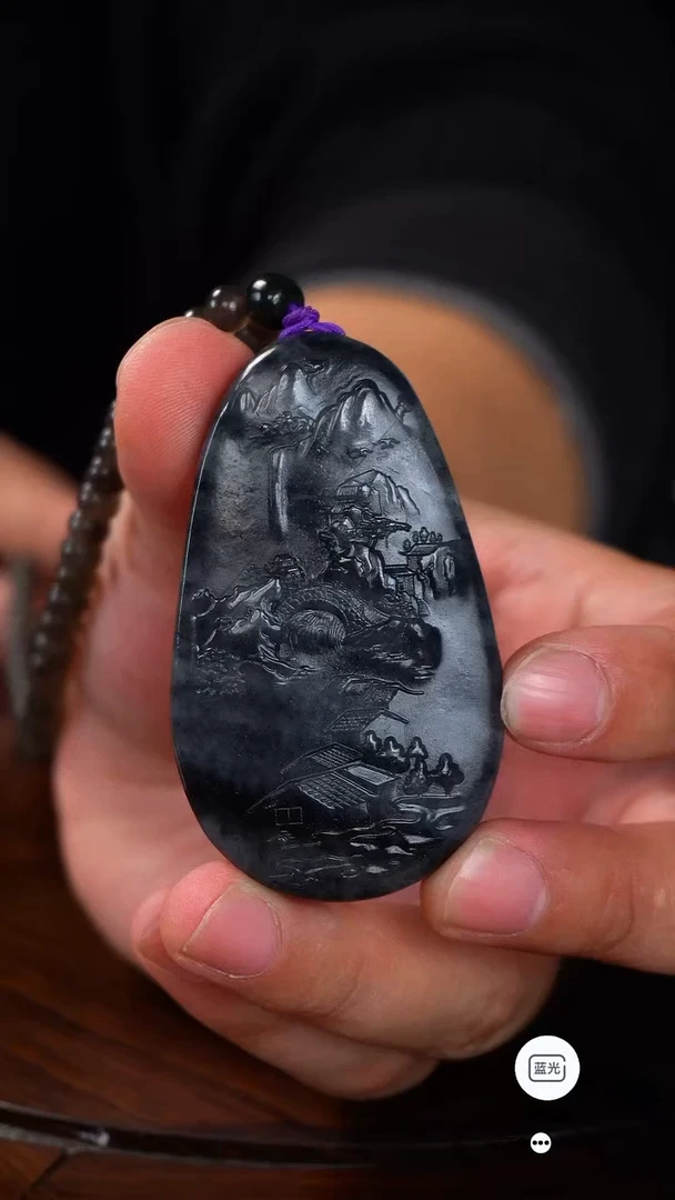 未镶嵌和田玉挂件007【防拍】山水之间