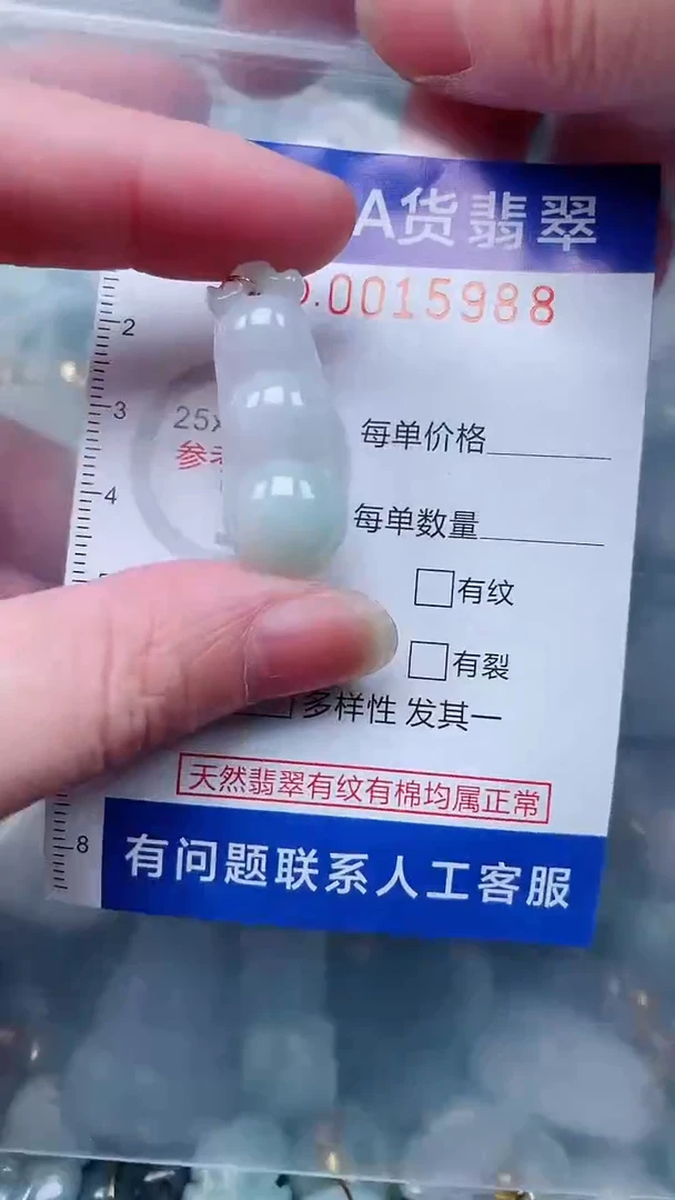 翡翠未镶嵌吊坠(不含链)1