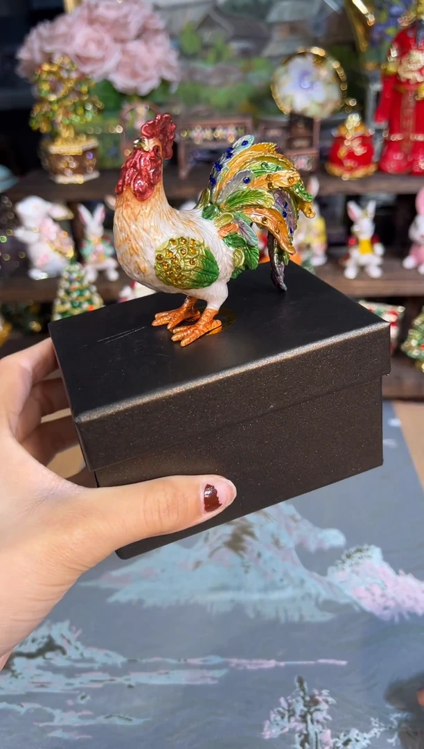 金属七宝烧首饰盒