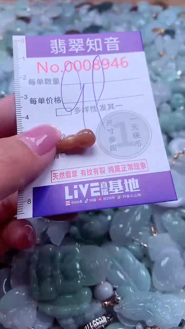 颈饰未镶嵌翡翠8946