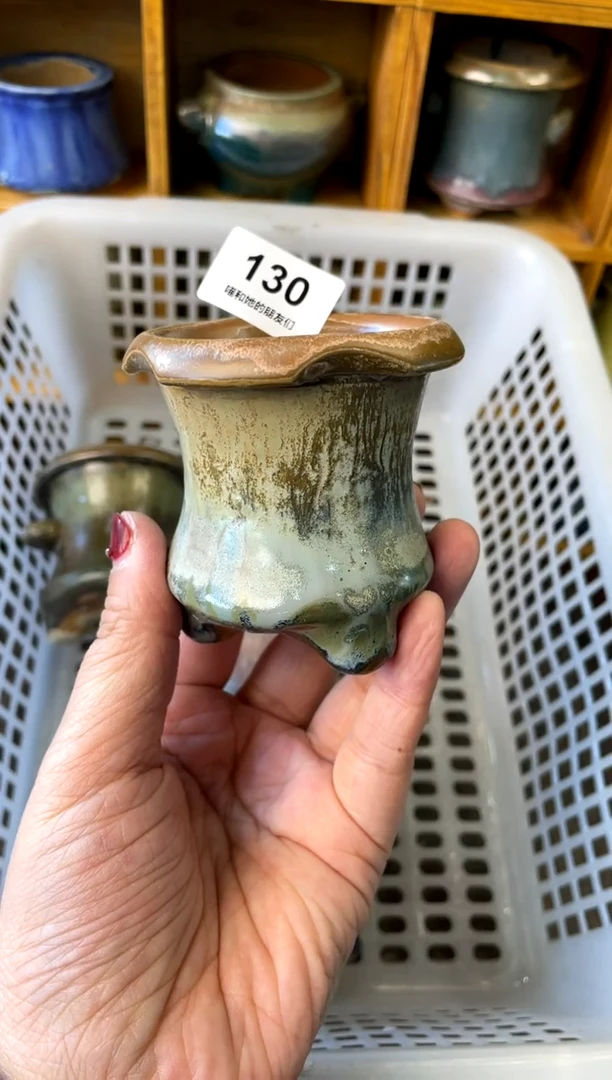 【闪购商品】陶130 内口5【喵喵团圆多肉盆】