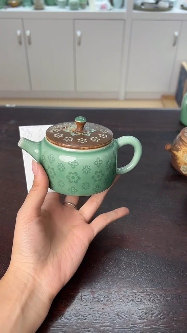 龙泉云间青瓷小米茶器