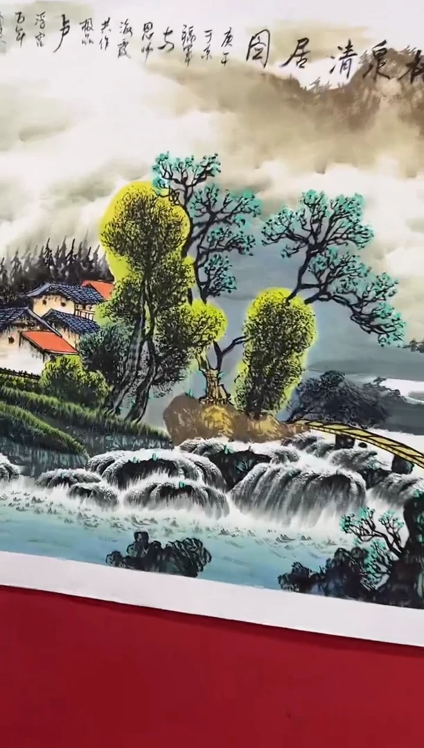 国画李老师国画山水作品