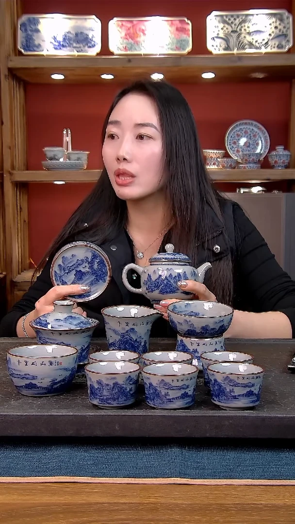 简装家用款12件套 老陶泥开片纹陶瓷茶具