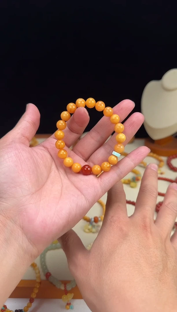 手链蜜蜡未镶嵌老花蜡