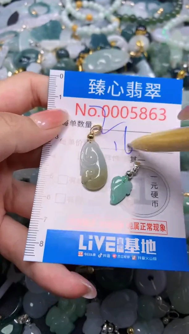 吊坠(不含链)未镶嵌翡翠5863
