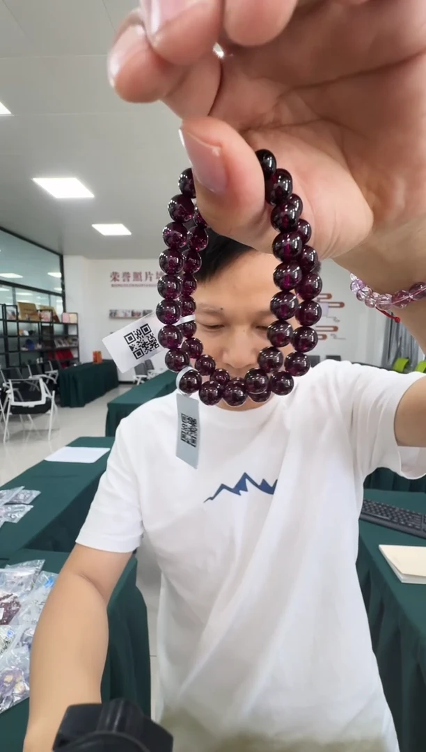 手链未镶嵌石榴石5688HT 约8mm多样式发一件