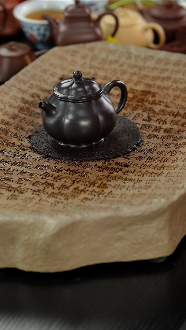 【闪购商品】紫砂茶壶筋纹柯基屁股