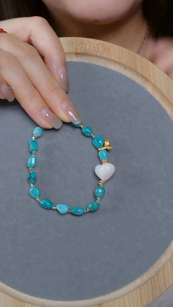 未镶嵌绿松石手链手链