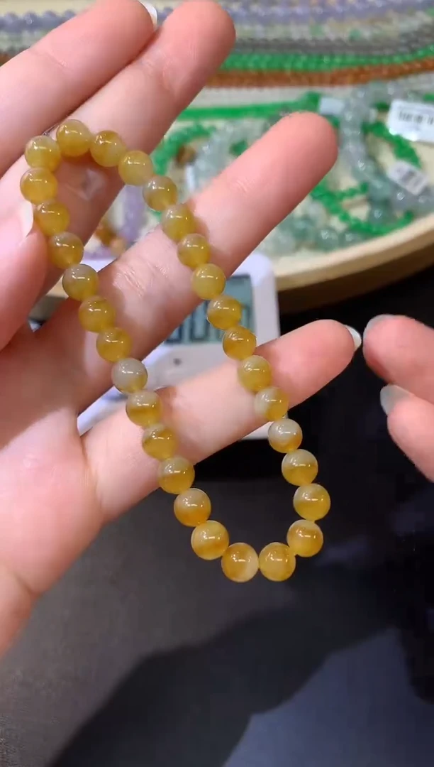 未镶嵌手串翡翠A96|1500
