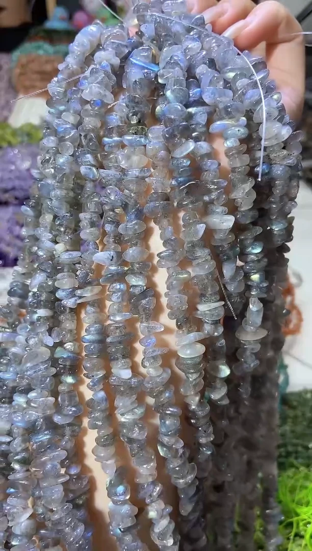 水晶珠宝半成品未镶嵌AAA灰月光