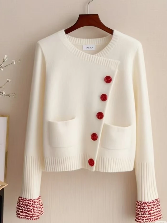 159-199女款秋冬季针织衫纯色连帽针织毛衣洋气休闲时尚保暖长袖