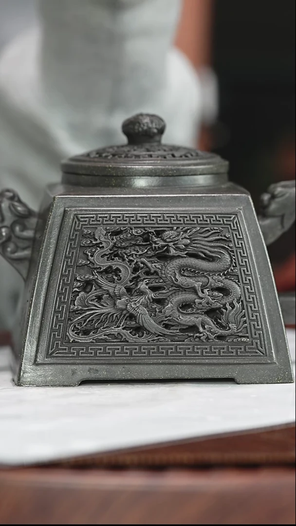 宜兴原矿高端紫砂 绿泥  400cc