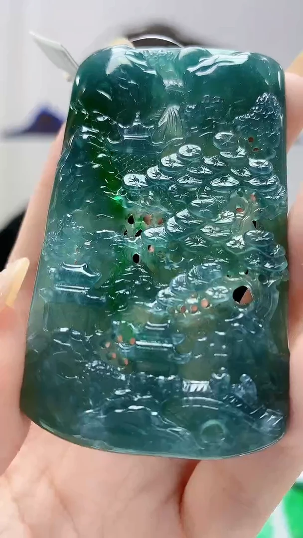 定制翡翠未镶嵌4688DD-毛货挂件116