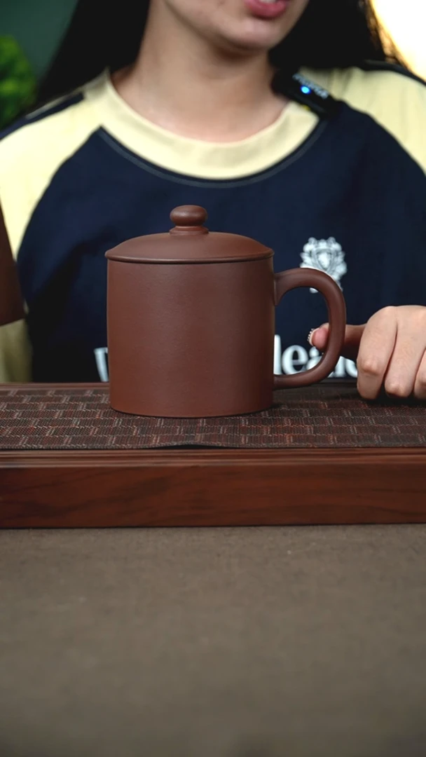 茶杯紫砂原矿底槽青老板杯 500cc