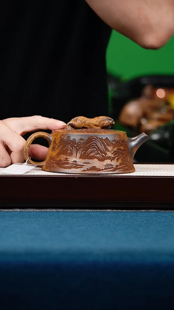 茶壶紫砂龙骨金砂卧虎藏龙