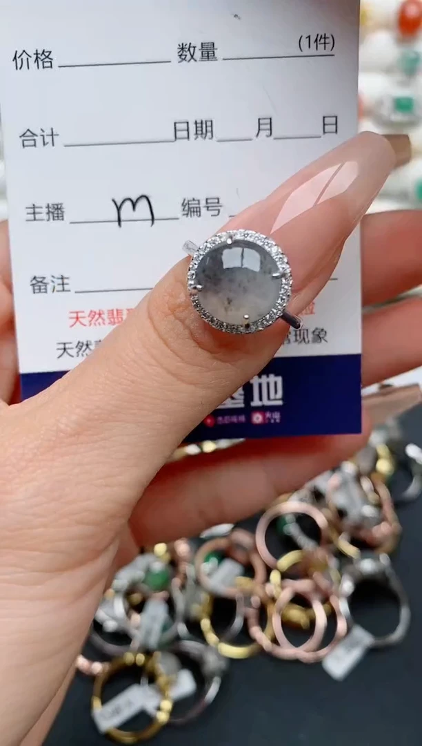 【闪购商品】翡翠戒指银S925镶嵌.........