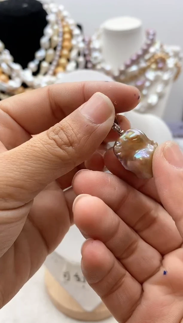 【闪购商品】淡水珍珠颈饰钛钢148