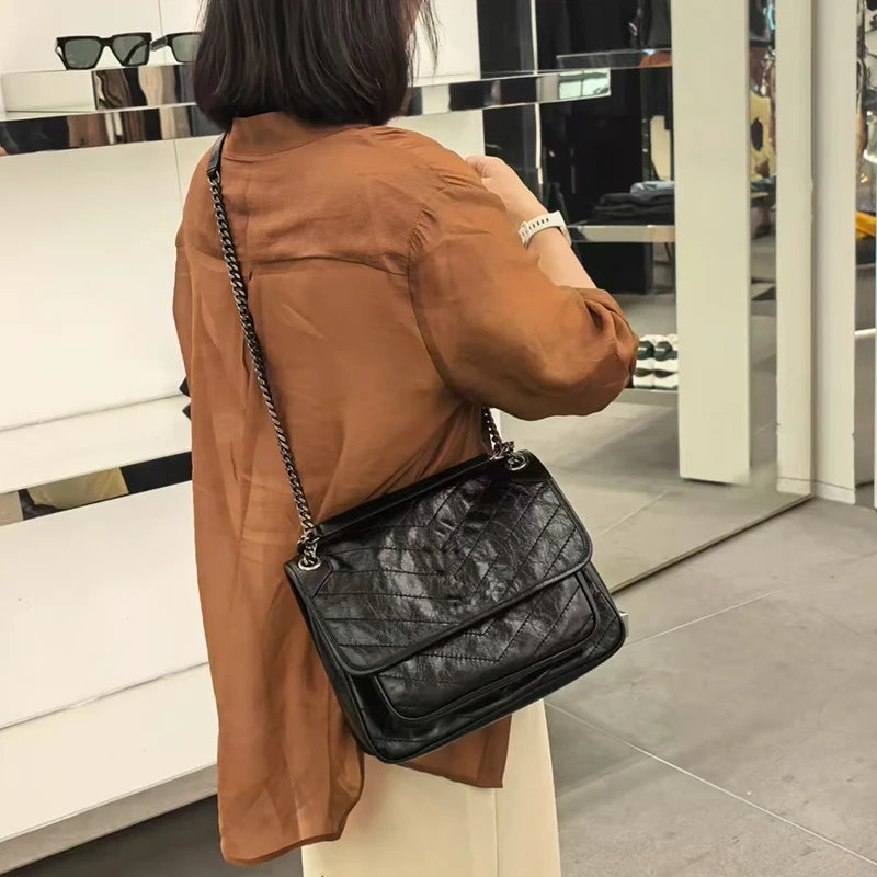 【七姐推荐】经典高定杨NK百搭单肩手拎女士包包